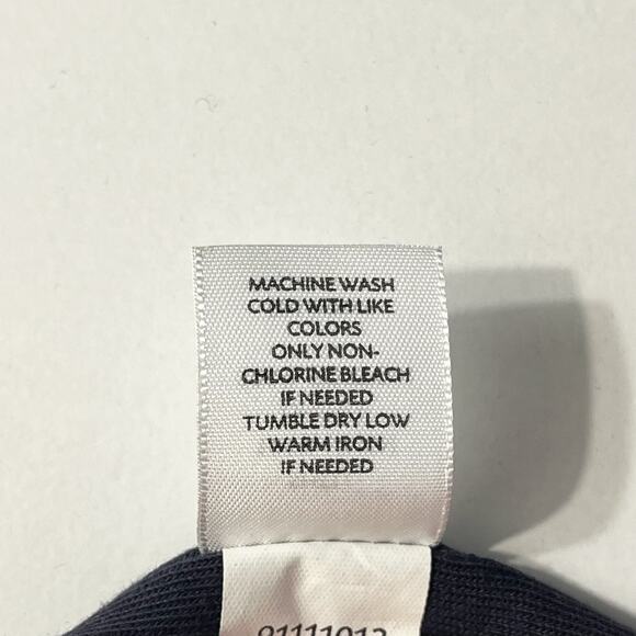 J. Jill Linen Oversized Navy Blue Pullover Long Sleeves Top Pockets Sz XS Lined - Picture 7 of 9